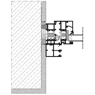 Vorbaurollladen SK MKT Einbaubeispiel 2 Führungsschiene auf Fensterrahmen