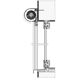 Vorbaurollladen SKO-P MKT Einbaubeispiel 1 auf Mauerwerk