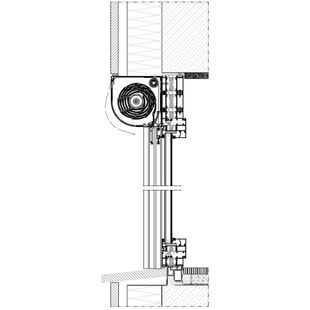 Vorbaurollladen SKP MKT Einbaubeispiel 5 in der Laibung mit Dämmung