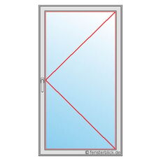 1-flügelige Balkontür mit Dreh Öffnung