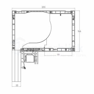 Aufsatzrollladen BeClever CleverBox mit Kastenhöhe 165mm
