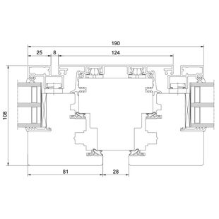 Drutex Duoline 78 Fenster Dreh-Kipp + Dreh-Kipp