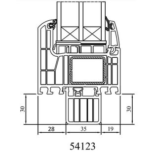 Drutex Iglo Energy Fenster mit Bankanschluss 30mm Dichtung 54123