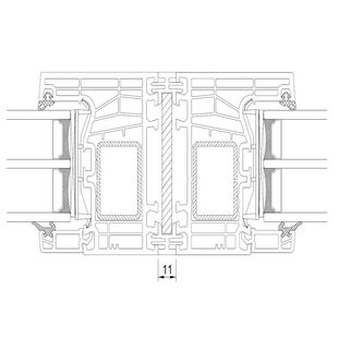 Drutex Iglo Edge - 80001-50124 Fest Kopplung mit Stahl 11mm