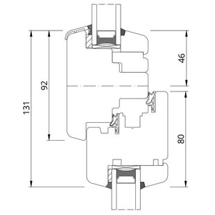 Drutex Softline 68 Fenster Oberlicht Festverglasung Dreh-Kipp