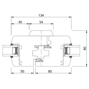 Drutex Softline 68 2-flg. Fenster Dreh + Dreh-Kipp (Stulp)