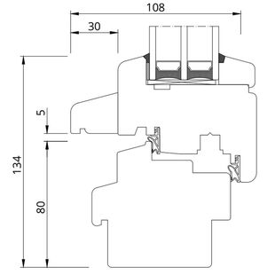 Drutex Softline 88 Fenster mit Wetterschenkel Retro