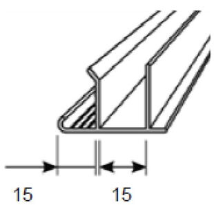 Vorbaurollladen Aluminiumleiste und Putzträger L03 Detail