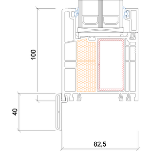 3218 - Anschlussprofil 40mm