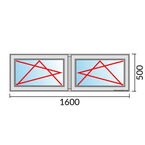 Venstermaat 1600x500mm