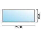 Fenstermaß 2600x1000mm