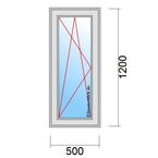 Venstermaat 500x1200mm