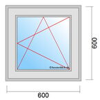 Venstermaat 600x600mm