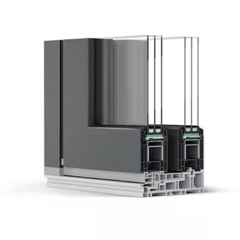 Rehau GENEO Hebeschiebetür Profil anthrazit - außen