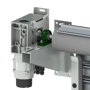 seitlicher Drehstrom Aufsteckantrieb für Rolltore