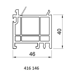 Salamander 416 146 Fensterbankanschluss - 40mm