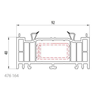 Salamander 476 164 Rahmenverbreiterung 40mm
