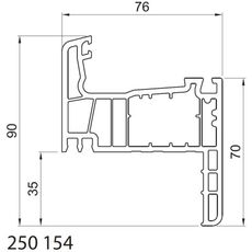 Salamander Streamline 76 renovatiekozijn alleen kozijnkader