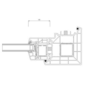 8484 - Eckkopplung - 90 Grad (innenecke) 120 mm