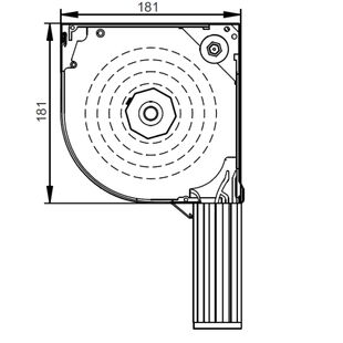 Vorbaurollladen PRL mit Kastenhöhe 181mm mit Insektenschutz