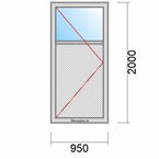 Haustür-Größe 900x1900 mm