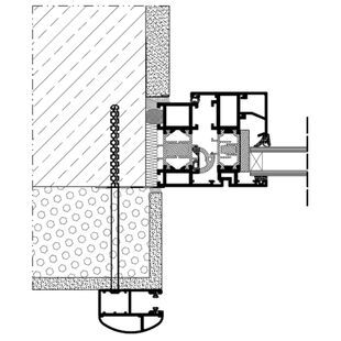 Vorbaurollladen SKP Einbaubeispiel 3 Führungsschiene