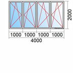Balkontür Maß 4 m breit
