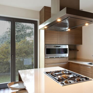 Fliegengitter bodentiefe Fenster Küche