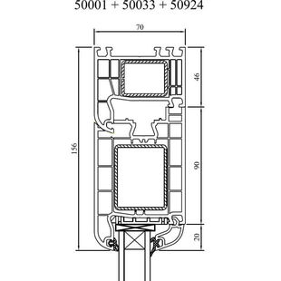 Drutex Iglo 5 Haustürflügel als Fest