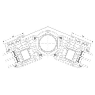 Drutex Iglo Energy AluCover - 70001-50120 Fest Eckkopplung variabel