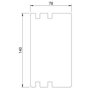 Drutex Softline 78 Rahmenverbreiterung 140mm PR 78140 (PR140)
