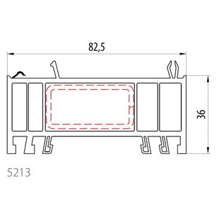 Gealan 5213 - Rahmenverbreiterung 36mm