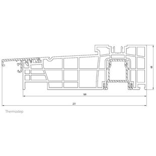 Gealan HST S 9000 Schwelle Thermostep