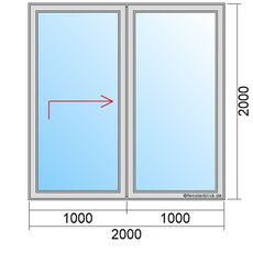 2-delige hefschuifpui