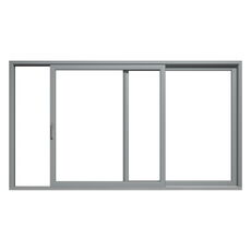 Kunststof hefschuifpui in grijs