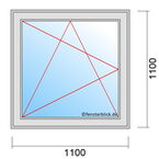 Venstermaat 1100x1100mm