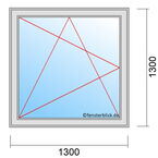Venstermaat 1300x1300mm