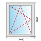 Venstermaat 1400x1700mm