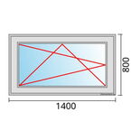 Venstermaat 1400x800mm