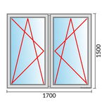 Venstermaat 1700x1500mm