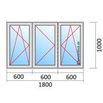 Venstermaat 1800x1000mm