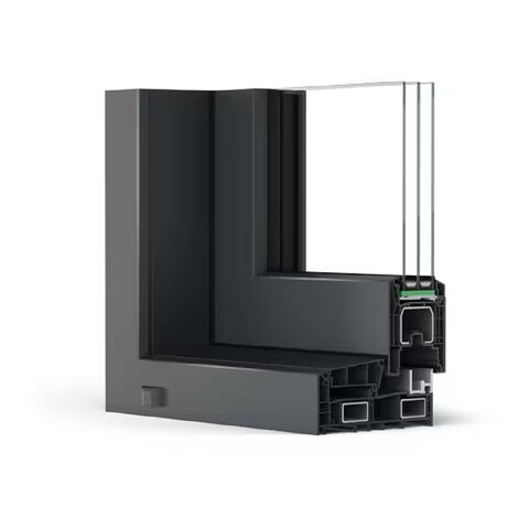 Schiebesystem Rehau SYNEGO SLIDE Profil anthrazit - Profilschnitt