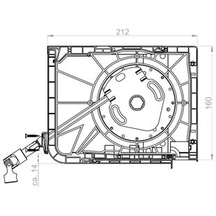 Aufsatzrollladen PMX Kurbelgetriebe Kasten 160mm