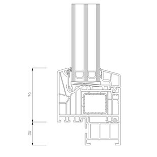 8299 - Basisprofil 30mm (Breite: 46mm)
