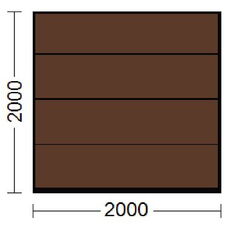 Sektionaltor in Nussbraun RAL-8011