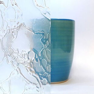 Ornamentglas Delta Weiß (SAL)