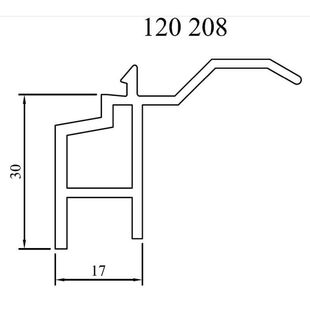 Drutex Steinbankanschluss aus Kunststoff 30mm 120208