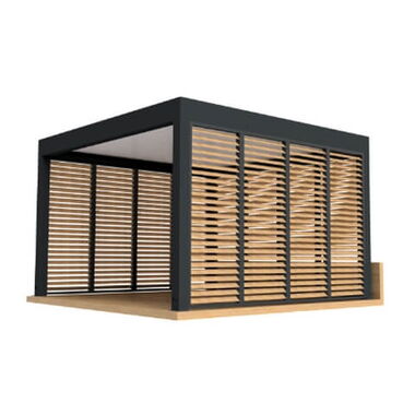 Pergola mit Sichtschutz 