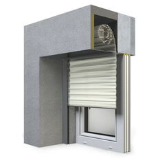 SP-E Unterputzrollladen in 15 Cremeweiß