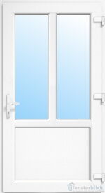 Kunststoff Nebeneingangstür Falkensee in weiß